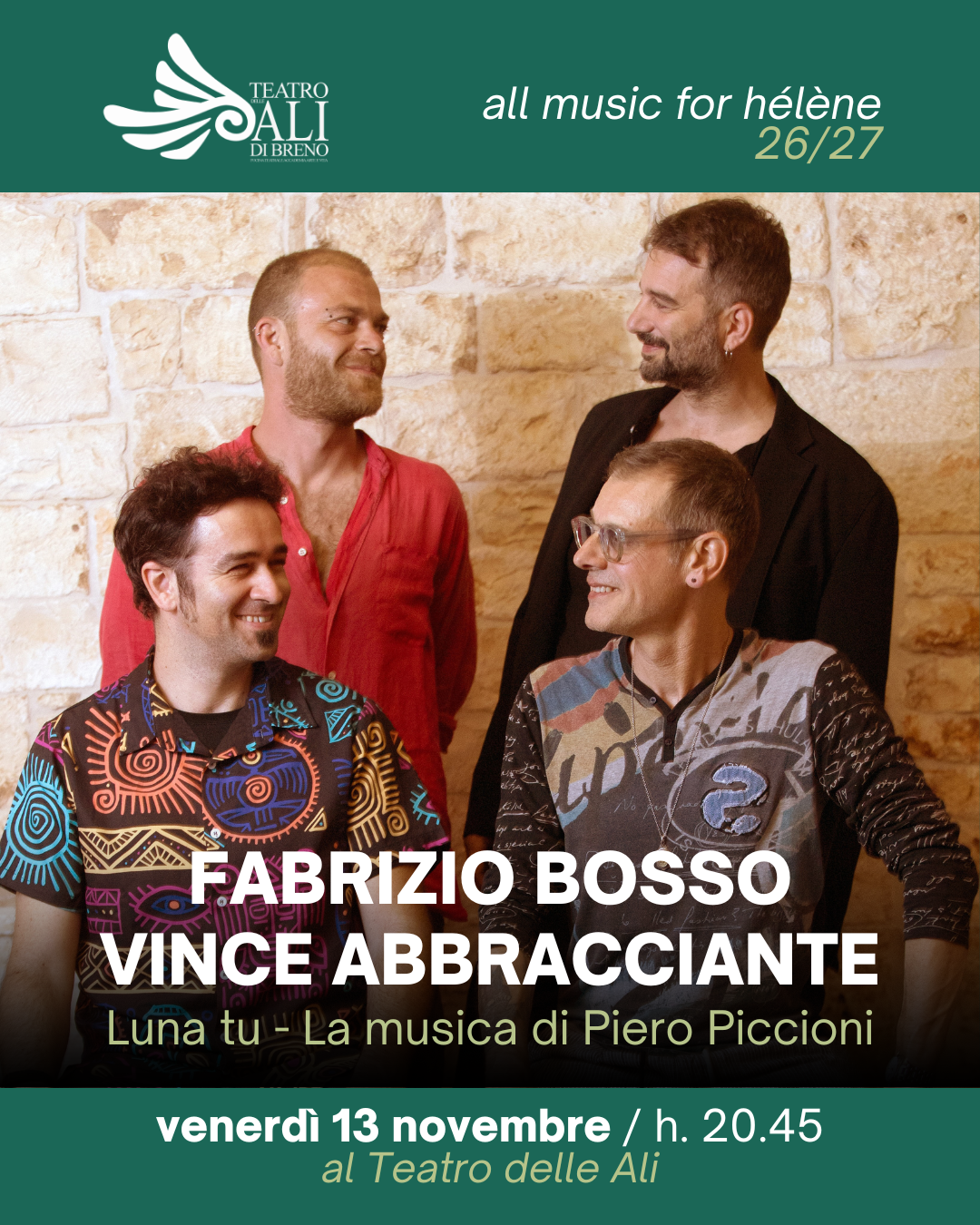 Fabrizio Bosso - Vince Abbracciante | Luna tu. La musica di Pietro Piccioni